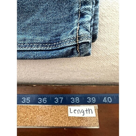 No Boundaries Distressed Denim High Rise Straight Jeans Women's Size 15 Blue - Picture 9 of 16